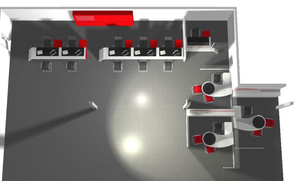Návrh interiéru - vybavení obchodu, design obchodu