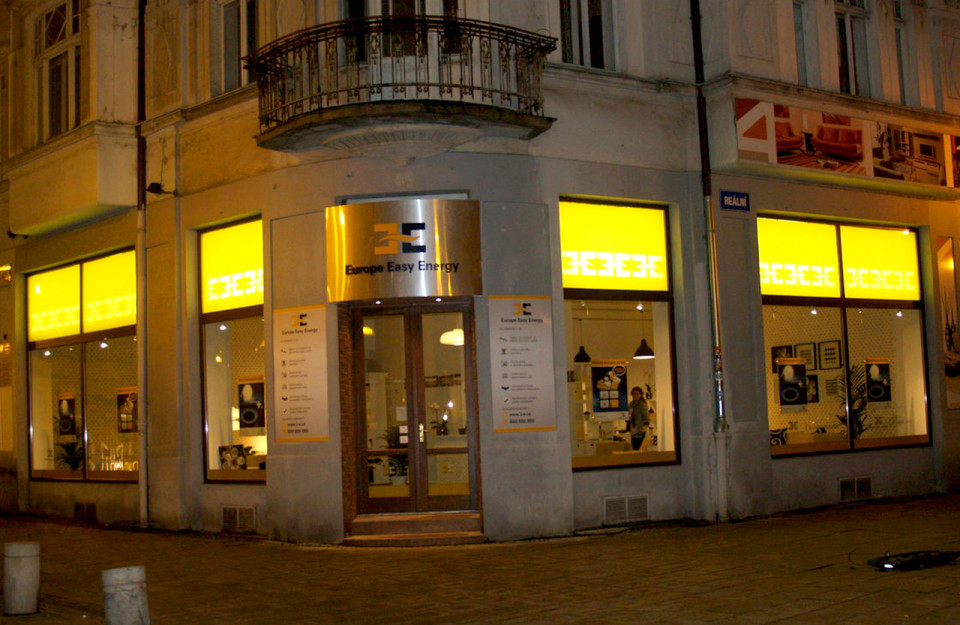 Europe Easy Energy - vybavení obchodu, design obchodu