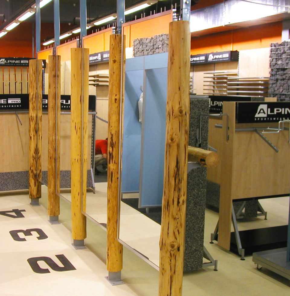 Alpine Pro - vybavení obchodu, design obchodu